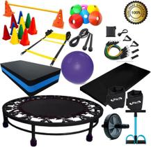 Kit Treino Funcional Completo Para Exercício Aeróbico Kit Treino Funcional Completo Para Exercício Aeróbico