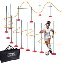 Kit Treino Funcional e Agilidade 10 Zig Zag 2 Saltos e Bolsa