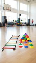 Kit Treino Funcional Escada Agilidade 20 Cones