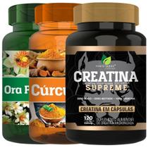 Kit Treino Intenso Recuperação Muscular 120 Cáps P/ Pote - Fonte Verde