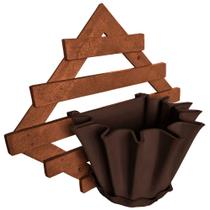 Kit Treliça e Vaso de parede - Jardim Vertical - Plástico reciclado - Treliça Argila