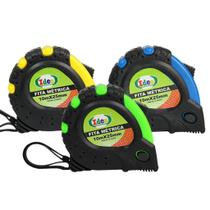 Kit Trena 10 Metros Fita 25mm Com Ponta Magnética 3 Unidades