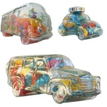 Kit Três Baleiro Fusca Kombi Chevrolet Pote Vidro Balas Doce Kit Três Baleiro Fusca Kombi Chevrolet Pote Vidro Balas Doce