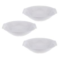 Kit Três Saladeira Redonda de Melamina c/ alça ø 30 x 6,8 cm WECK