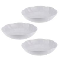 Kit Três Saladeira Redonda de Melamina Ondulada 30 x 7,2 cm WECK