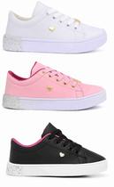 Kit Três Tênis Casual Versátil Infantil Feminino Confortável Meninas Kit Três Tênis Casual Versátil Infantil Feminino Confortável Meninas