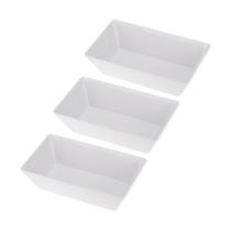 Kit Três Travessas de Melamina Gourmet 25 x 15 x 7cm WECK