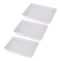 Kit Três Travessas de Melamina Gourmet 35 x 25 x 7cm WECK