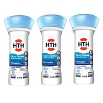 Kit Tres Unidade de Cloro Flutuador 1,66 KG HTH