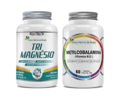 Kit Tri Magnésio + Vitamina B12 (60 cápsulas) - Flora Nativa do Brasil