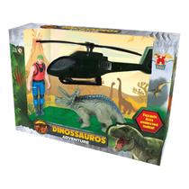 Kit Triceratops 3 Em 1 Dinossauro De Brinquedo Adventure