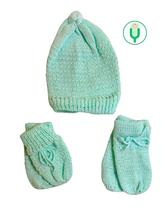 Kit Tricô 3 Peças Touca, Luva e Sapatinho Para Bebê Antialérgico Kit Tricô 3 Peças Touca, Luva e Sapatinho Para Bebê Antialérgico