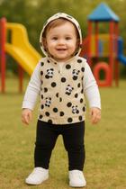 Kit Trijunto Bebe Tamanho M Menina Meia Estação Milon/Kyly/Alenice Kit Trijunto Bebe Tamanho M Menina Meia Estação Milon/Kyly/Alenice