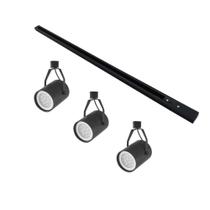 Kit Trilho 1 Metro Com 3 Spots Nordecor Lille Par 30 E27 Bivolt Preto Kit Trilho 1 Metro Com 3 Spots Nordecor Lille Par 30 E27 Bivolt Preto