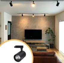 Kit trilho 1metro + 3 spots 10w 6500k Kit trilho 1metro + 3 spots 10w 6500k