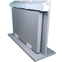 Kit Trilho Correr 4,00m 35x35 Alumínio Branco p/ Duas Portas de 100cm - RDA-4 - KT2-740.4 Kit Trilho Correr 4,00m 35x35 Alumínio Branco p/ Duas Portas de 100cm - RDA-4 - KT2-740.4