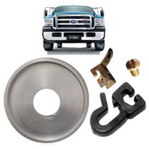 Kit Trilho Cromado 5M E Rodízio P Cortina Caminhão F250 F350