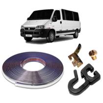 Kit Trilho Cromado 7M E Rodízio P Cortina Caminhão Ducato