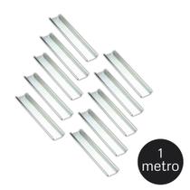 Kit Trilho DIN Liso Zincado para Montagem Elétrica 1m