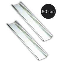 Kit Trilho DIN Liso Zincado para Montagem Elétrica 50cm