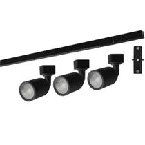 Kit Trilho Direct Led 3000k Preto - 15090231 - TASCHIBRA