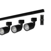 Kit Trilho Direct Led 6500k Preto