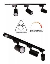 Kit Trilho Eletrificado 1 Metro + 5 Spots Led Dimerizável Kit Trilho Eletrificado 1 Metro + 5 Spots Led Dimerizável
