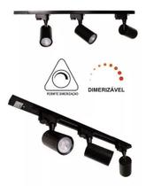 Kit Trilho Eletrificado 1 Metro + 5 Spots Led Dimerizável Kit Trilho Eletrificado 1 Metro + 5 Spots Led Dimerizável