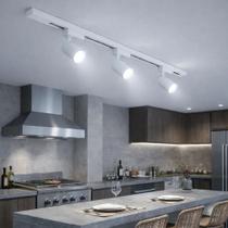 Kit Trilho Eletrificado 1 Metro Com 3 Spots Led 7w Kit Trilho Eletrificado 1 Metro Com 3 Spots Led 7w
