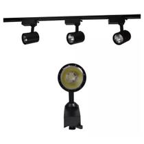 Kit Trilho Eletrificado 1 Metro Com 3 Spots Led 7w Bivolt 385lm Luz Branca 3000K Quente 4000K Neutro 6000k Frio Luminária Decorativa Casa Sala Cozinha Kit Trilho Eletrificado 1 Metro Com 3 Spots Led 7w Bivolt 385lm Luz Branca 3000K Quente 4000K Neutro 6000k Frio Luminária Decorativa Casa Sala Cozinha