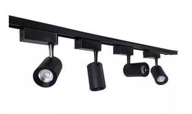 kit Trilho Eletrificado 1,5 Metro + 4 Spots led 10w Bivolt Preto BF 6000k kit Trilho Eletrificado 1,5 Metro + 4 Spots led 10w Bivolt Preto BF 6000k