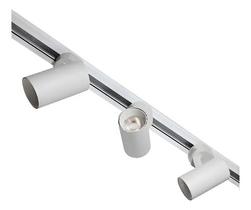 Kit Trilho Eletrificado 1,5m + 3 Spot Led 7w Preto Ou Branco Luz 4000k Branco Neutro 127/220v