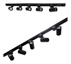 Kit Trilho Eletrificado 1,5m + 4 Spot Led 7w