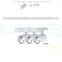 kit Trilho Eletrificado 1Metro + 3 Spots led 10w Branco Bivolt BQ 3000k kit Trilho Eletrificado 1Metro + 3 Spots led 10w Branco Bivolt BQ 3000k