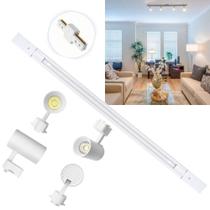 Kit Trilho Eletrificado 2m+8 Spots Led 7w Branco frio 6000k Kit Trilho Eletrificado 2m+8 Spots Led 7w Branco frio 6000k