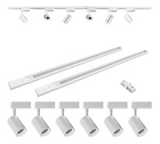 Kit Trilho Eletrificado 2M com 6 Spots de 7w Branco frio 6500k