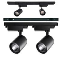 Kit trilho eletrificado 50cm + 2 spots 7w preto neutro 4000k bivolt direcionavel Kit trilho eletrificado 50cm + 2 spots 7w preto neutro 4000k bivolt direcionavel