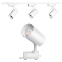 Kit trilho eletrificado 50cm + 3 spots 7w branco neutro 4000k bivolt direcionavel Kit trilho eletrificado 50cm + 3 spots 7w branco neutro 4000k bivolt direcionavel