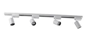Kit Trilho Eletrificado Com 4 Spots Led 7w - Branco/ Preto (BRANCO-FRIO) Kit Trilho Eletrificado Com 4 Spots Led 7w - Branco/ Preto (BRANCO-FRIO)
