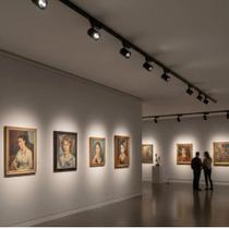 Kit trilho eletrificado sobrepor 2m + 6 spots led 7w direcionável Preto frio 6000k