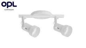 Kit trilho sports opl plástico 2 x e27 branca - OPL PLASTICOS Kit trilho sports opl plástico 2 x e27 branca - OPL PLASTICOS