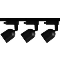 Kit Trilho Spot Led Elegance Preto Fosco 7W 6500K Branco Frio Bivolt - Avant Kit Trilho Spot Led Elegance Preto Fosco 7W 6500K Branco Frio Bivolt - Avant