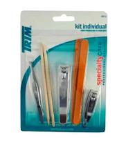 Kit Trim Individual Alicate Pé + Mão + Pinça + Lixa + Palito