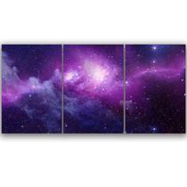 Kit Trio 3 Poster Decorativo A3 Brilhante Cosmos Galaxia B1 - BD Net Collections