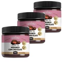 Kit Trio Creme de Morango com Chocolate Nutríssima 450g