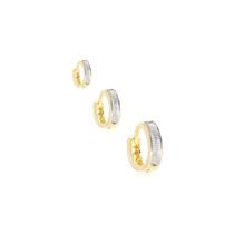 Kit Trio de Argolinhas Banhado a Ouro 18k Semijoia Sofisticada