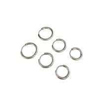 Kit Trio de Brincos de Argolas Lisas de Encaixe em Aço Inox Kit Trio de Brincos de Argolas Lisas de Encaixe em Aço Inox