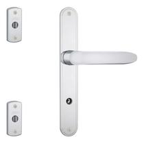 Kit Trio de Fechadura Heide Perfil Serralheiro 600/11 com Duas Tetras 20mm Cromado Stam