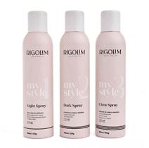 Kit trio de fixadores ultra, light e dark spray rigolim