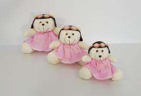 Kit Trio De Ursinhos Para Nicho Ursa Aviadora Baloeira - PolyBaby